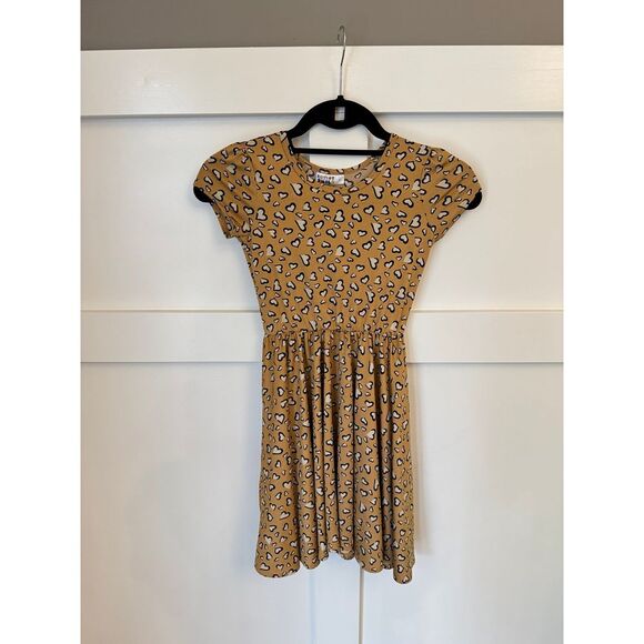 Dot Dot Smile Other - Dot dot smile brown hearts twirl dress size 7